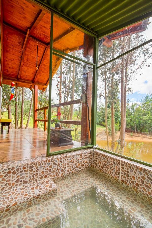 Cabana Tipo Glamping Savieza Life Experience Nemocon Exterior foto
